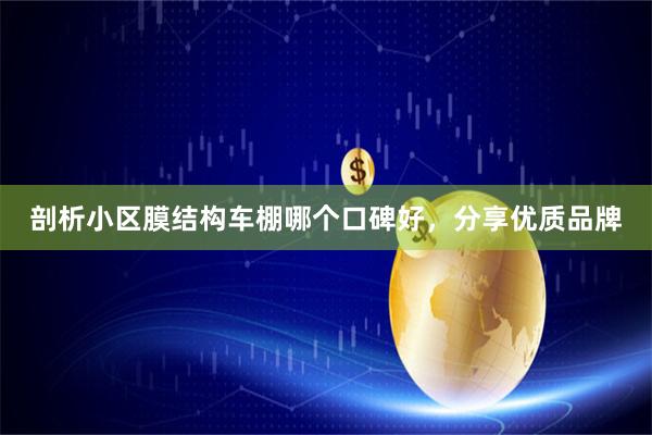 剖析小区膜结构车棚哪个口碑好，分享优质品牌